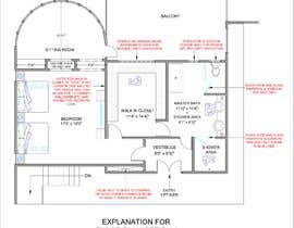 #75 untuk Redesign  the floor plan of master suite for a better flow oleh javedahmedkhan5