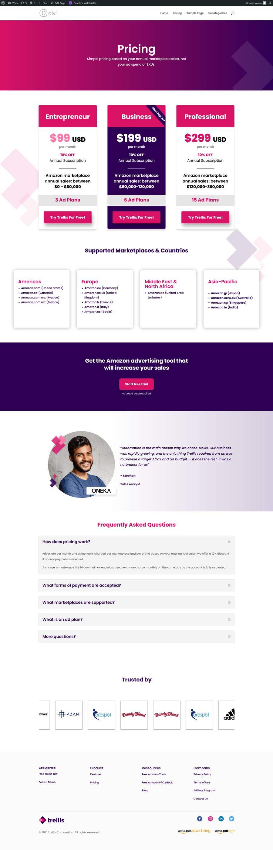 Contest Entry #8 for                                                 Build a new landing page (WordPress)
                                            