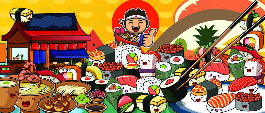 
                                                                                                            Penyertaan Peraduan #                                        38
                                     untuk                                         Kawaii Anime Sushi Food Banner Needed HIgh res
                                    
