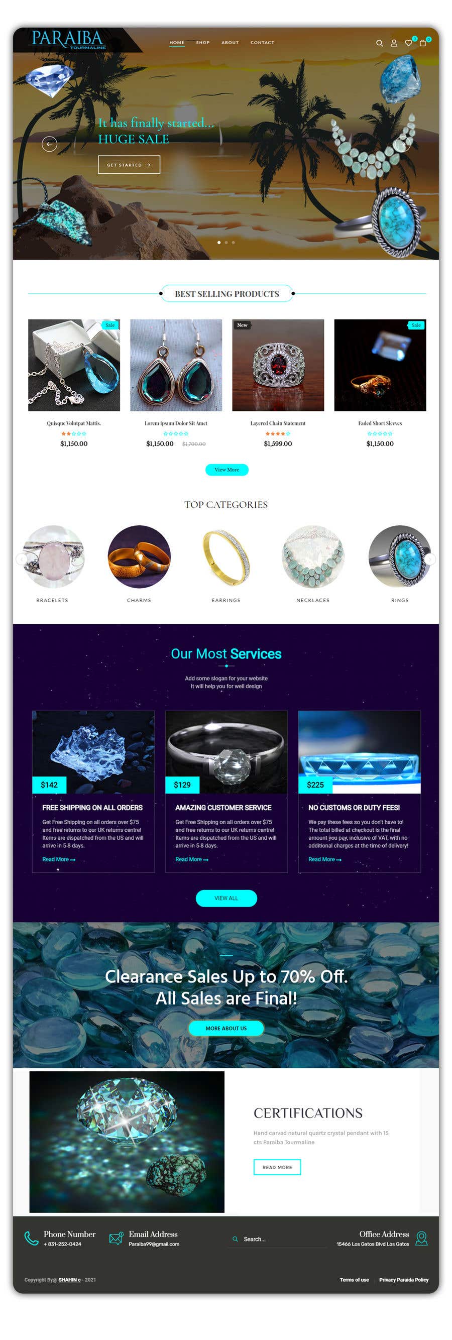 
                                                                                                                        Proposition n°                                            100
                                         du concours                                             Design a website for selling rare gemstones and expensive jewelry
                                        