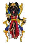 #149 cho Graphic design of a female dog character, with a royalty theme, which will be used as a large graphic on a t-shirt. bởi ashvinirudrake13