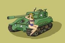 #55 for Bomber Betty on a tank by Mazensalama0