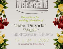 #54 para Marriage Invitation Card por fahadsheikh341