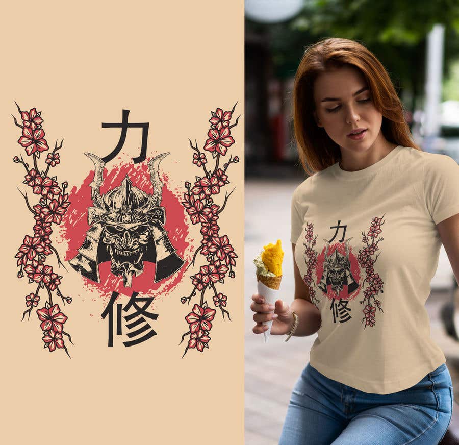 Entry #24 by Maxbah for Japanese styled - T-shirt design | Freelancer