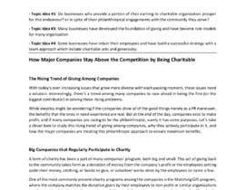 Nro 20 kilpailuun Philanthropy, Giving and gift in business Articles käyttäjältä RenoStefan93