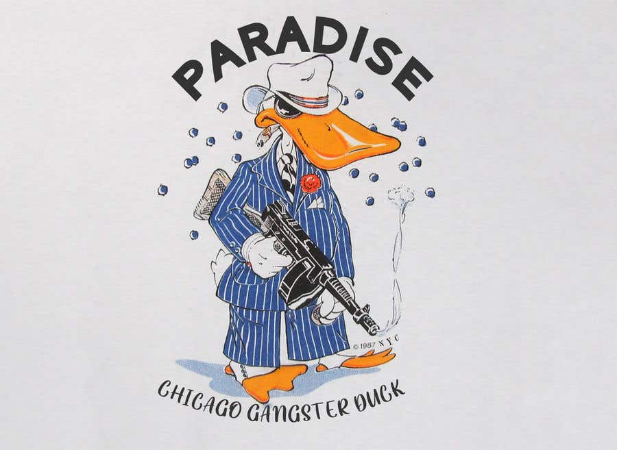 
                                                                                                            Proposition n°                                        80
                                     du concours                                         Please RE-DRAW the example “Chicago Gangster Duck” image using Adobe Illustrator or Photoshop.
                                    