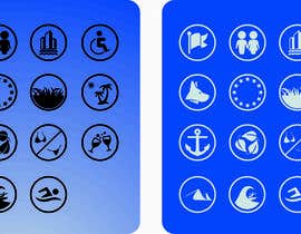 shaggyshiva tarafından Design 15 Icons for a beach website için no 7