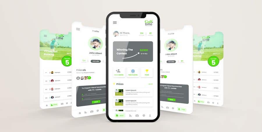Penyertaan Peraduan #31 untuk                                                 Golf app new design
                                            
