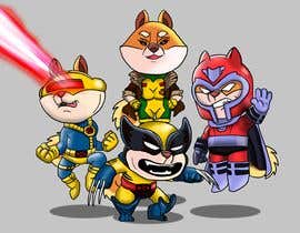 #46 for Cartoonish SHIBA-INU characters with X-MEN concept af reyesonline