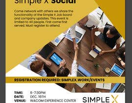 ChiemiDesigns tarafından [Simple X Social] Make a flyer for a networking event/product soft launch için no 39