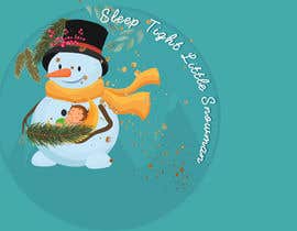 Nro 59 kilpailuun Illustration of a snowman baby falling asleep käyttäjältä IrinaZau
