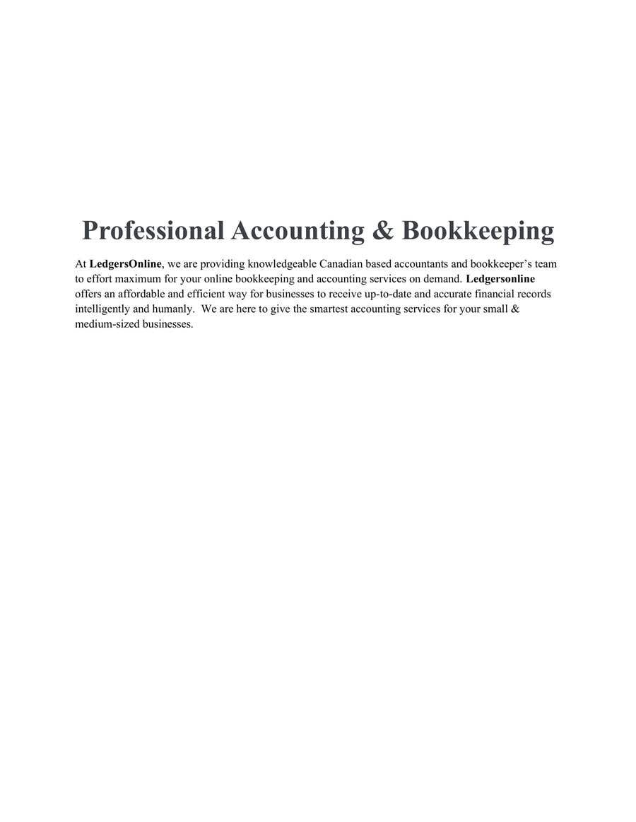 
                                                                                                                        Bài tham dự cuộc thi #                                            8
                                         cho                                             I need a writer with experience in the accounting and bookkeeping space
                                        