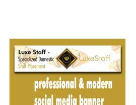 Nro 147 kilpailuun Can you create a professional &amp; modern social media banner for a luxury staffing agency? käyttäjältä academydream524