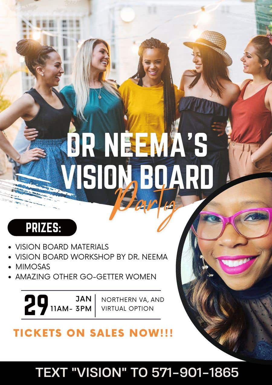 Vision Board Party Flyer Free Template - Printable Templates