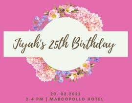 #31 Invitation card for birthday party. részére Nuratiqah1103 által
