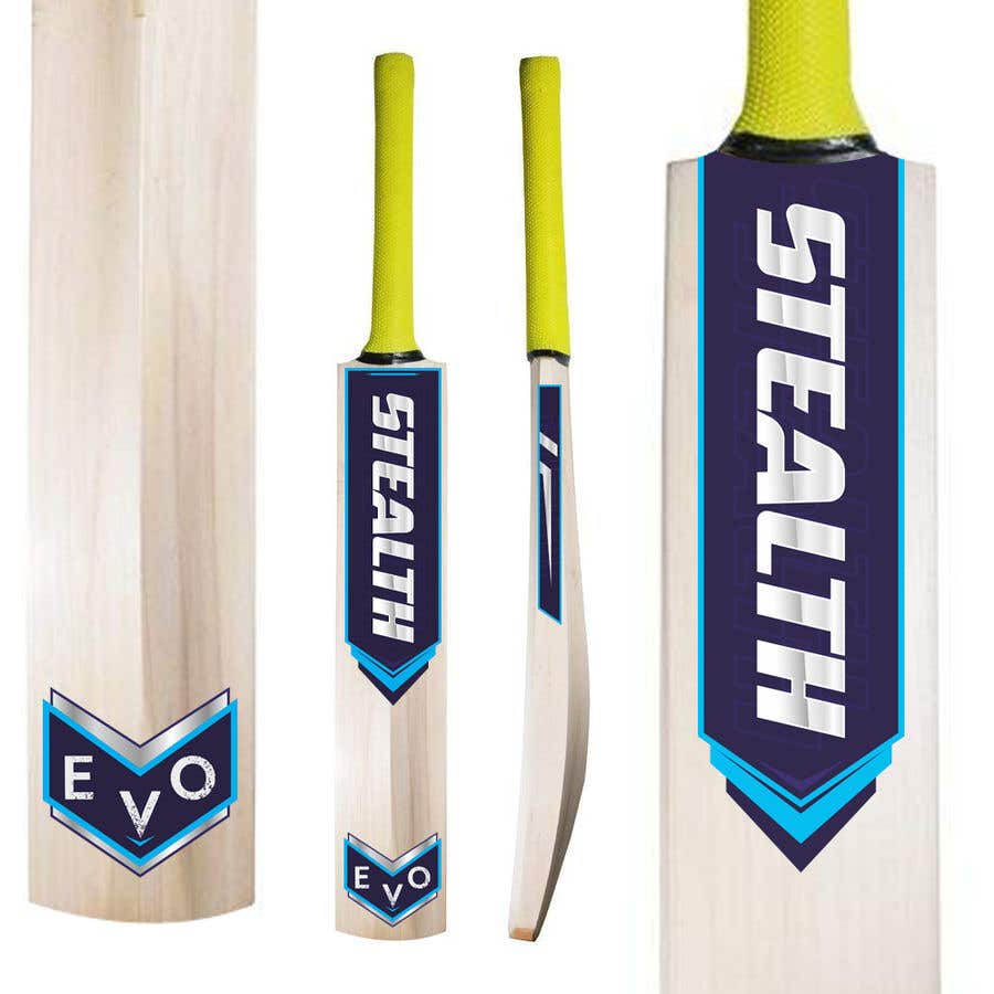Penyertaan Peraduan #38 untuk                                                 Cricket Bat Sticker Design
                                            