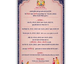 Nro 14 kilpailuun Wedding Card Design in Hindi käyttäjältä designerashok295