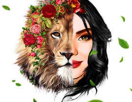 #54 untuk Single cover art (Half lion muzzle+Half Face) oleh izhan56