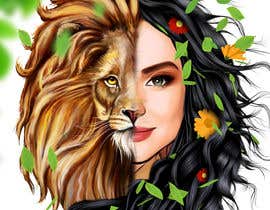 #52 untuk Single cover art (Half lion muzzle+Half Face) oleh elmatadormax