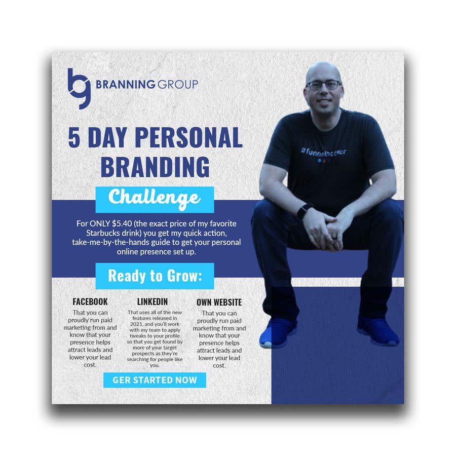 
                                                                                                                        Конкурсная заявка №                                            102
                                         для                                             Facebook Ad for “5 Day Personal Branding Challenge”
                                        