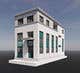 3D Rendering-kilpailutyö nro 19 kilpailussa boutique convenience store shop house