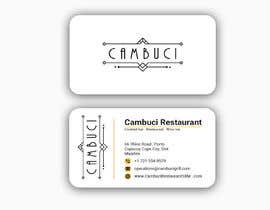 Nro 12 kilpailuun business card and Flyer for new restaurant käyttäjältä Freelancerbobita