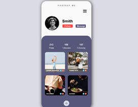 asik01711 tarafından Design a 1 mobile profile  page for social personal feedback app için no 28