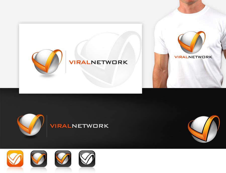 Konkurransebidrag #239 i                                                 Logo Design for Viral Network Inc - Banner design, Graphic design, Social Button Design
                                            