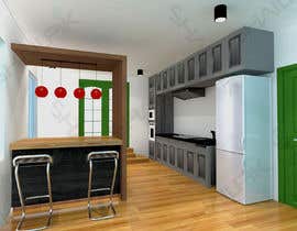 shajidislam029 tarafından I need a 3D kitchen inside pictures of a house in different point of view için no 68