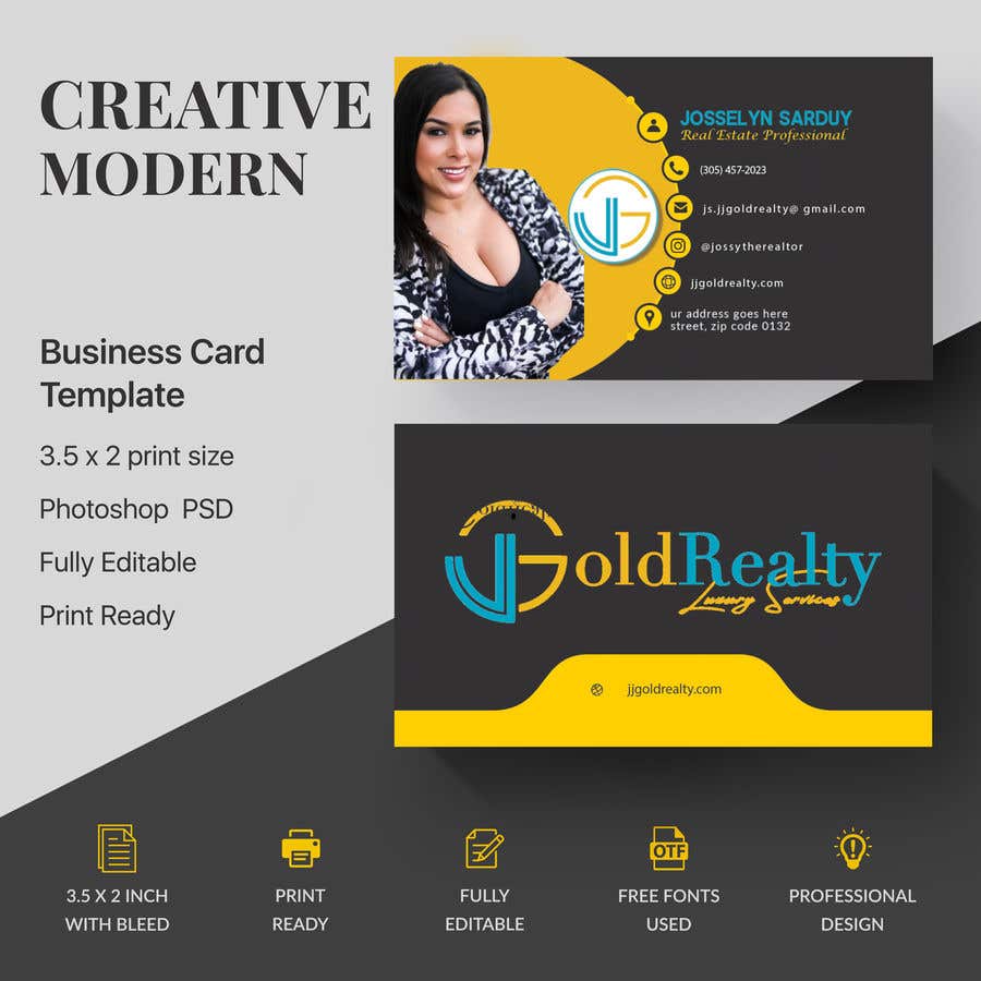 Konkurrenceindlæg #35 for                                                 Josselyn Sarduy - Business Card Design
                                            