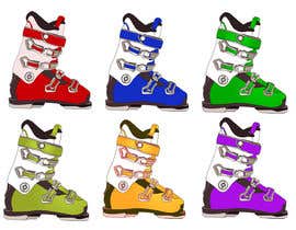 Nro 21 kilpailuun Ski Boots Illustration käyttäjältä naveenkpathare