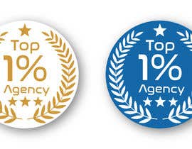 #104 untuk Create an award Logo for &quot;Top 1% Agency&quot; oleh shuvaparashuram