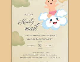 nº 15 pour Baby Shower Invitation Card par refatbellal2014 