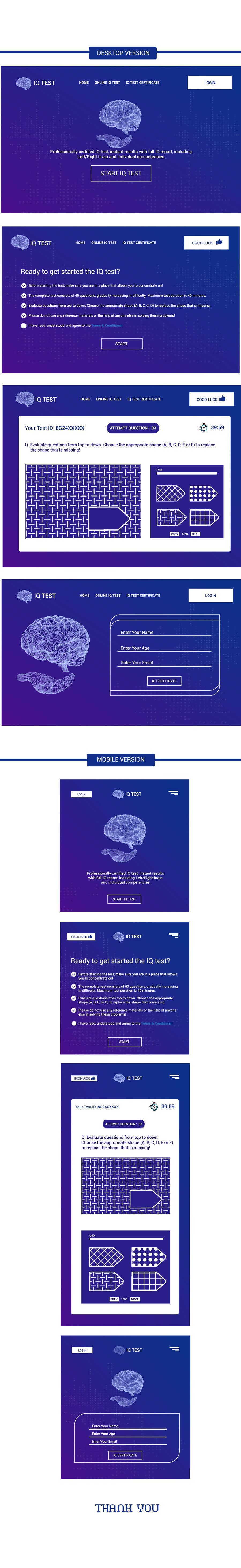 
                                                                                                                        Konkurrenceindlæg #                                            84
                                         for                                             Design nice user interface for an IQ test website
                                        