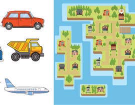 #33 para Design a cartoon graphics layout for a delivery game app por robertkennedy273