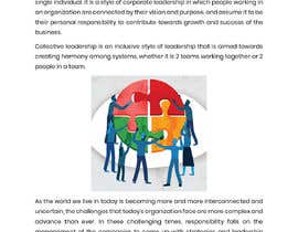 Nro 21 kilpailuun Blog article writing - What is Collective Leadership?  - 23/05/2022 10:06 EDT käyttäjältä saudhameed