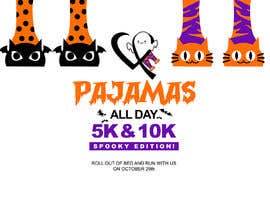 #173 cho Halloween Themed 5K/10K Pajama Race Logo bởi uhmObet