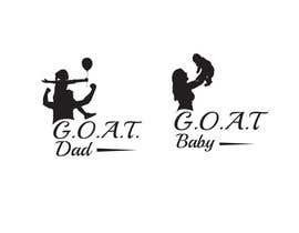 #39 cho Father&#039;s Day logo &quot; G.O.A.T Dad&quot; and &quot;G.O.A.T Baby&quot; for a TB12 fan bởi mahamudaaktersan