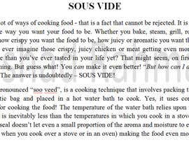 #6 for Write some Articles for Sous Vide Blog by nrseu45