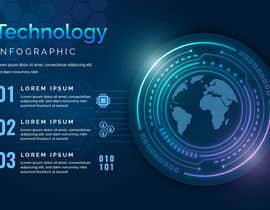 #38 for Need a graphic designer for creating some infographic technology backgrounds af boskomp