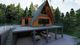3D Modelling konkurrenceindlæg #75 til Architecture design for a A-Frame house on a mountain