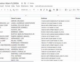Nro 42 kilpailuun List organized into Excel sheet - 24/06/2022 07:38 EDT käyttäjältä mihira85