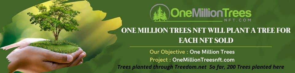 Penyertaan Peraduan #75 untuk                                                 Create new Banner logo Design Sponsor "One Million Trees NFT" CopyWrite Plant a Tree
                                            