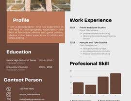 #21 for Build a photography resume by Zafirahzainal