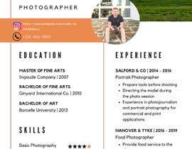 #23 untuk Build a photography resume oleh ahmed3lsayed