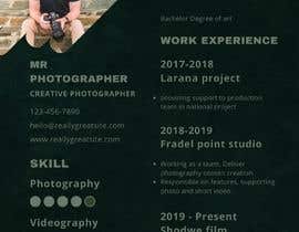 #25 untuk Build a photography resume oleh Sandeep2418