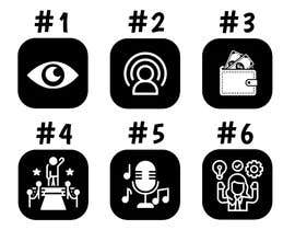 Nro 9 kilpailuun I need someone to design 6 square Icons käyttäjältä soulaimanisohaib