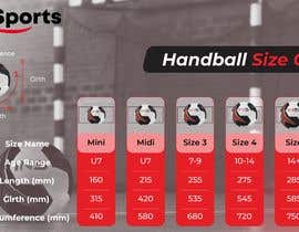 Nro 20 kilpailuun Infographic/Image Design - Handball Size Chart käyttäjältä abuobaida168
