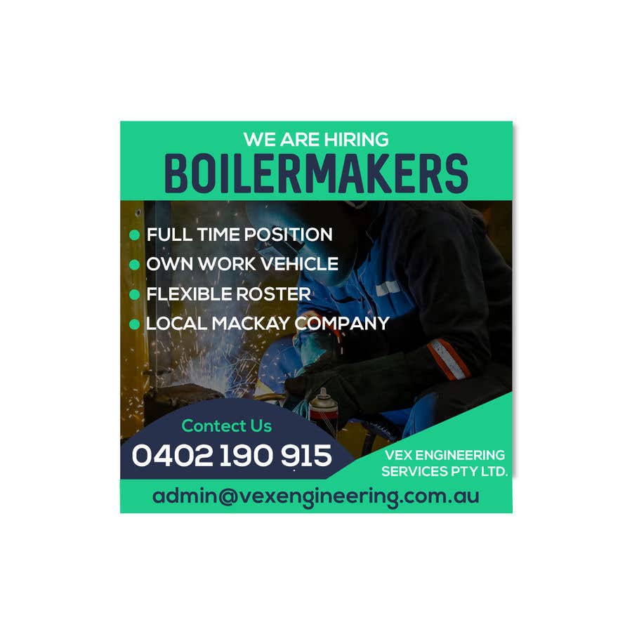 Bài tham dự cuộc thi #105 cho                                                 Boilermaker / Fitter Job Add
                                            
