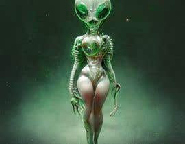 #2 para Alien pinup girl por smokiebuds